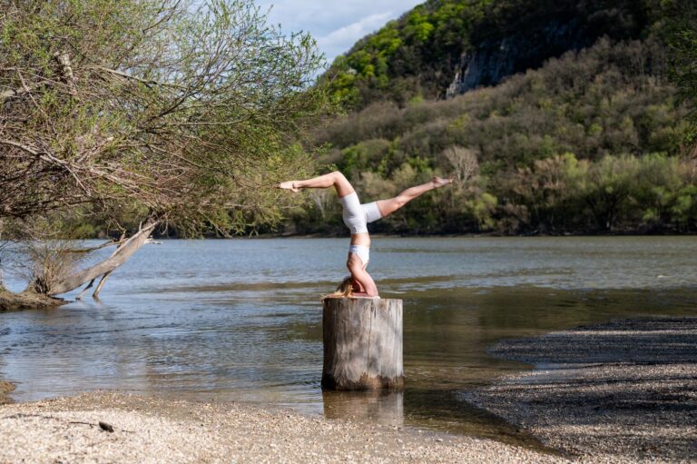 backbend and balance posture